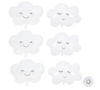 Ballons Nuageux 6 Pièces, Décoration Nuageuse, Ballons en Aluminium, Ensemble de Décoration Bébé, Anniversaire Bébé