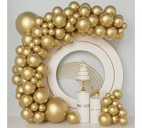 Ballons Or,84 Ballons Guirlande Doré,18 12 10 5 pouce Or Arche Ballon Anniversaire, Kit Arche Ballon pour Anniversaire Decoration Mariage Baby Shower Bapteme