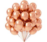 Ballons Or Rose, 100 Pcs 10 Pouces Anniversaire Ballon Dorés Rose en Latex,Ballons de Baudruche pour Filles Garçons, Ballon Helium pour Enfants Fête d'anniversaire Baby Shower Mariage Décorations
