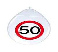 lot de 8 ballons d'anniversaire 50 ans