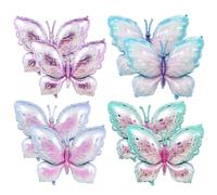 Ballons Papillon 8Pcs, Décoration De Ballon, Accessoires Photo, Ballons De Décoration De Fête, Ballons De Fille, Ballons Exquis, Ballons Créatifs
