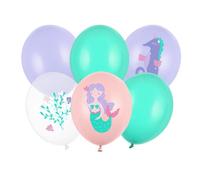 Ballons PartyDeco 30 cm MONDE MARIN, lot de 6
