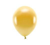 Ballons PartyDeco Eco 30 cm Or Métallisé 100 pièces