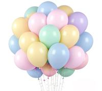 Ballons Pastel,100 Pcs 10 Pouces Latex Ballons Helium,Ballons Anniversaire Pastel, Ballon de Baudruche Multicolores pour Decoration Anniversaire Baptême Fête à Thème Baby Shower