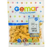 Ballons pastel jaune foncé 100pcs.