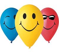 Ballons Premium 3 Smiles 12"/5 pièces