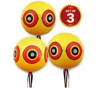 Ballons Repulsif Anti Pigeon Effaroucheur d'oiseaux pour éloigner Pigeons,Corbeau et Plus à Utiliser avec Ultrason/pic/Filet Paquet