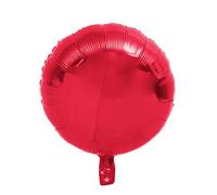 Ballons ronds en plastique - 45 cm de décoration pour mariage fête anniversaire JGA fête de bébé anniversaire enfant ballon de fête hélium voler xl grand réutilisable métallique Happy Birthday - rouge