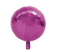 Ballons ronds en plastique - 45 cm de décoration pour mariage fête anniversaire JGA fête de bébé anniversaire enfant ballon de fête hélium voler xl grand réutilisable métallique Happy Birthday - rose