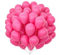 Ballons Rose - 100 Pièces 12 Pouces Ballon Octobre Rose - Ballon de Baudruche Roses pour Femmes Filles Anniversaire Enfants Princesse Thème Fête Remise des Diplômes Baby Shower Mariage Décoration