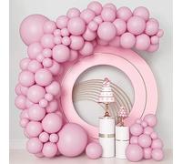 Ballons Rose,84 Ballons Guirlande Rose,18 12 10 5 pouce Rose Arche Ballon Anniversaire, Kit Arche Ballon pour Anniversaire Decoration Mariage Baby Shower Bapteme