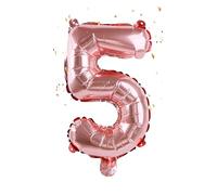 Ballons roses en forme de chiffre 12,7 cm en feuille Mylar personnalisée, à suspendre, réutilisables pour filles, garçons et adultes, anniversaire, surprise, mariage, célébration, fête sportive
