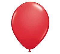 Folat Ballons Rouge Métallique 30cm - 10 pièces
