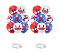 Ballons rouges, blancs et bleus, 30 cm (12 pouces), en latex de qualité, adaptés à une utilisation intérieure et extérieure, et parfaits pour