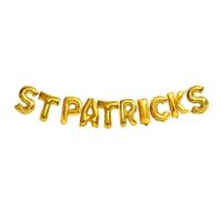 Ballons Saint-patrick en Aluminium, Trèfle à Quatre Feuilles, 16 Pouces | Décoration Festive pour Bar et Club, Couleur Or, Forme Shamrock, Lot pour Célébration