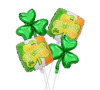 Ballons shamrock irlandais en aluminium pour la Saint Patrick Accessoires de fête pour festival