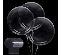 Ballons Transparents, 50 PCS Bobo Jumbo à Bulles 12 Pouces pour Fête Anniversaire Décoration Maison Noël Mariage Festival