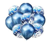 Ballons transparents à paillettes de 30 cm d'épaisseur - Fournitures de fête rondes multicolores avec confettis en papier(Style 1)