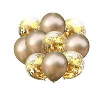 Ballons transparents à paillettes de 30 cm d'épaisseur - Fournitures de fête rondes multicolores avec confettis en papier(Style 2)