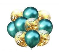 Ballons transparents à paillettes de 30 cm d'épaisseur - Fournitures de fête rondes multicolores avec confettis en papier(Style 8)