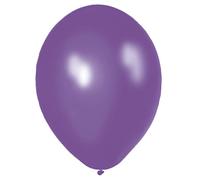 Ballons Violets Métalliques 30cm - 10 pièces