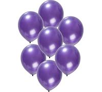 Ballons Violets Métalliques 30cm - 50 pièces, Violet