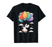 Ballons Volants en Forme de Pingouin Heureux, coloré, Amusant, Design Mignon T-Shirt