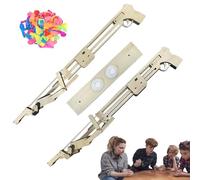 Balloon Bamboo Man Battle Poupées d' en Bois Faites à la Main pour 2 Joueurs, Jeux de Famille, Jeux de Table, Jeu de fête avec 100 Ballons pour la Maison, Le Jardin, Le Salon