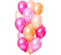 Balloon Bouquet/Set - Party Decoration/Gift - Choice of Colours Diameter 30 cm + 5 Free Balloons Diameter 30 cm Colour: Peachy Flamingo