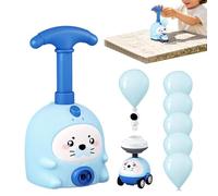 Balloon Car - Air Powered Pump Racing Set for Kids DIY Physics Science Learning Toy Animal Theme STEM Kit for Preschool Boys Girls Birthday Party Educational Experiment Racing Game