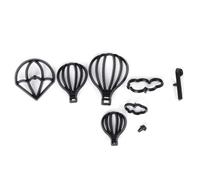 Balloon Cookie Cutter, 8PCS Plastic Hot Air Balloon Fondant Mold for Sugarcraft Fondant Baking Mold Cupcake Decorating