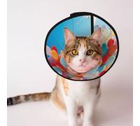 Balloon in The Sky Collier de protection pour chien et chat Collier de convalescence confortable pour chiots de grande et moyenne taille