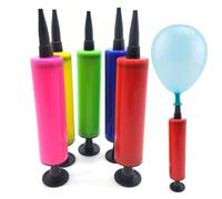 Balloon Pump - 17cm Inflator for Balloons | Manual Hand Pump Portable | Mini Push Airpump Wedding Supplies - Matching Inflatable Products Random Color PP Material