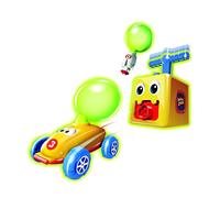Balloon Zoom - Jeu Original à Propulsion - Ballon + Voiture/Fusée/Astronaute - Jouet pour Enfant Intérieur/Extérieur - Kit Complet avec 12 Ballons, Plusieurs Couleurs