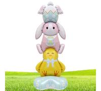 Balloons for Easter - Cute Self Standing Aluminium Foil, Inflatable Animal Character Decoration with Stable Base Design, Vivid Color Festive Holiday Display, Ideal for Indoor Outdoor Garden