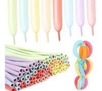 Balloons Set - 100 Pièces: Anniversaire, Mariage, Arc En Ciel, Animaux, Multicolore, Pastel, Modélage