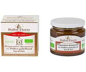 Ballot-Flurin - Miel de Cure au Pollen polyfloral local bio - Vitalité & Immunité - Pollen polyfloral dynamisé - 100% Bio - Fabriqué en France - 125g