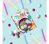 Ballotin boule 8cm personnalisé "Merci Maître/Maîtresse" ou "Merci ATSEM" (version crayon) (Version Merci Maîtresse)