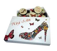 Ballotin de chocolat - COFFRET CADEAU LISEA MM - CHOCOLAT ARTISANAL 165g - COFFRET CADEAU CHOCOLAT (Plaisir d'offrir escarpin papillon)