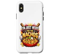 Ballpark Playing Baseball - Je suis Juste là pour Les Nachos Coque pour iPhone X/XS