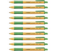 Ballpoint Pen - STABILO pointball - Pack of 10 - Green