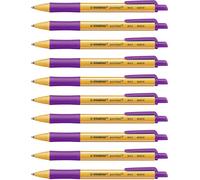 Ballpoint Pen - STABILO pointball - Pack of 10 - Lilac