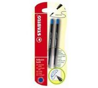 STABILO Recharge pour stylo-bille Pointball – Blister x2 – Bleu