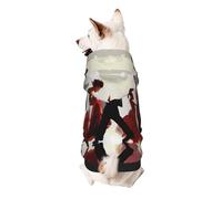 Ballroom Dance Sweat à capuche imprimé pour chiot - Doux, confortable et respirant - Vêtements pour animaux de compagnie mignons pour chien, chat et petits animaux de compagnie, taille XS