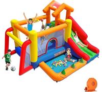 Ballsea Château Gonflable Avec Souffleur, Intérieur/Extérieur Pour Enfants - Meilleurs Cadeaux Pour Fêtes d'Anniversaire (343 x 280 x 203 cm)