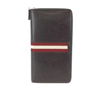 Bally Pre-owned - Pre-owned Trainspotting Leather Long Wallet - Homme - Pre-owned - Brun - Taille: ONE Size