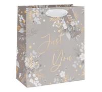Ballyhoo Sac cadeau d'anniversaire Just for You Floral de taille moyenne, 25,3 x 21,5 x 10,2 mm