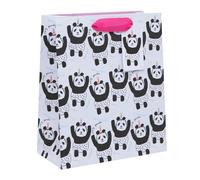 Ballyhoo Sac cadeau d'anniversaire motif panda Multicolore 25,3 x 21,5 x 10,2 mm