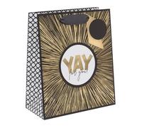 Ballyhoo Sac cadeau d'anniversaire moyen Yay for You, 25,3 x 21,5 x 10,2 mm, multicolore
