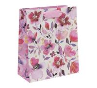 Ballyhoo Sac cadeau Happy Birthday Medium Motif fleurs délicates Multicolore 25,3 x 21,5 x 10,2 mm